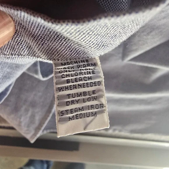 Ralph Lauren Blake Mens Large Blue Oxford Button Down Shirt Cotton Long Sleeve - Picture 12 of 16